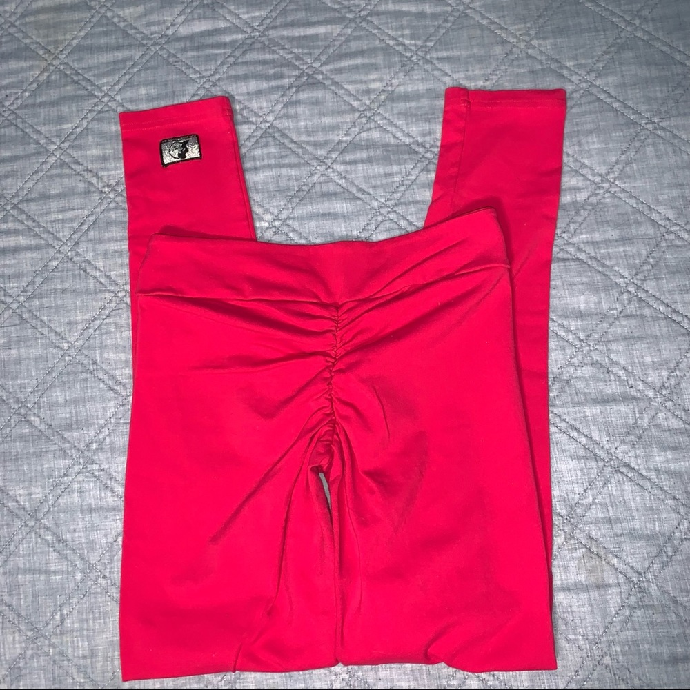 Celestial Bodiez Large Hot Pink Butt Scrunch Leggings
